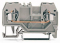 WAGO Svorka 280-901 2vodičová, řadová, průchozí, na DIN lištu 35 × 15 a 35 × 7,5, CAGE CLAMP®, 2,50 mm², šedá